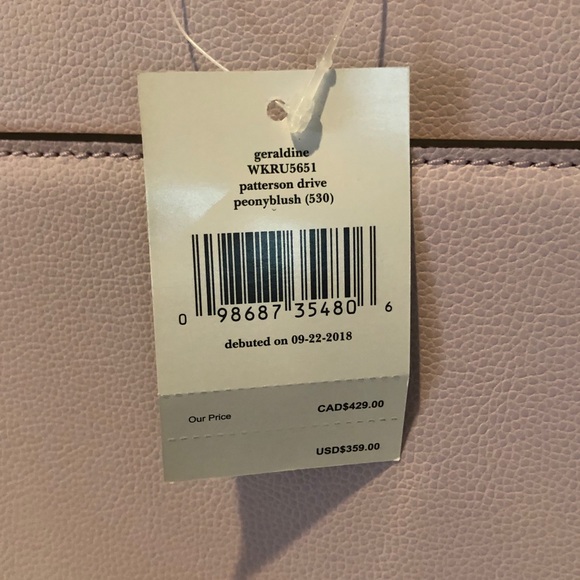 Kate♠️Spade GERALDINE Satchel Peony Blush Purple - Picture 5 of 5